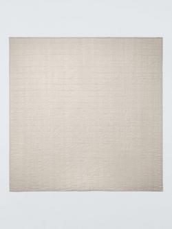 John Lewis Linen Blend Quilted Bedspread - view 2, Undyed