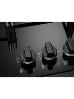 AEG HKB64420NB 60cm Gas Hob, Black - view 2, Black