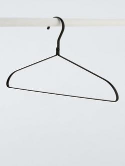 John Lewis Metal Clothes Hanger, Set of 5 - view 2, Matte Black