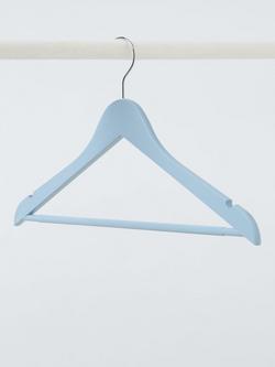 John Lewis Plastic Dress/Suit Hanger, Pack of 5 - view 2, Blue