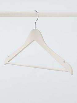 John Lewis Plastic Dress/Suit Hanger, Pack of 5 - view 2, Ecru