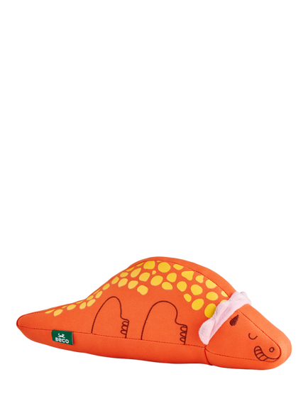 Beco Pets Large Dino Pet Toy, Orange, Orange