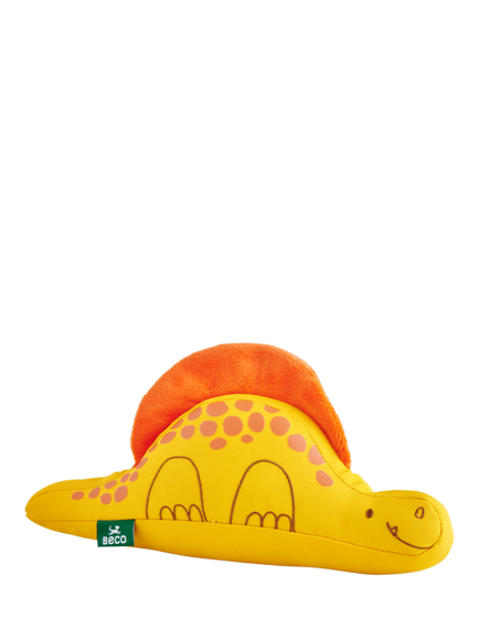 Beco Pets Medium Dino Pet Toy, Yellow, Yellow