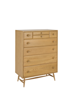 ercol for John Lewis Hambledon 8 Drawer Chest, Oak, Oak