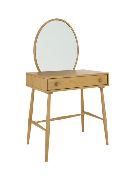 ercol for John Lewis Hambledon Dressing Table & Mirror, Oak, Oak