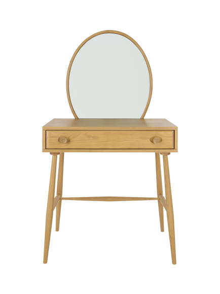 ercol for John Lewis Hambledon Dressing Table & Mirror, Oak - view 2, Oak