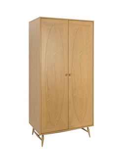 ercol for John Lewis Hambledon Wardrobe, Oak, Oak