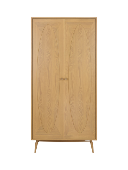 ercol for John Lewis Hambledon Wardrobe, Oak - view 2, Oak