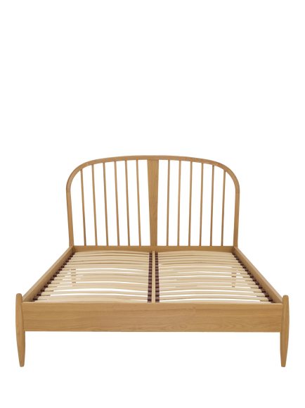 ercol for John Lewis Hambledon Bed Frame, Double, Oak - view 2, Oak