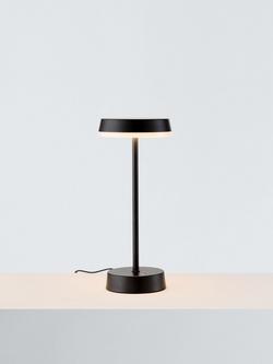 John Lewis Ernie Rechargeable Indoor/Outdoor LED Table Lamp, Black, Black