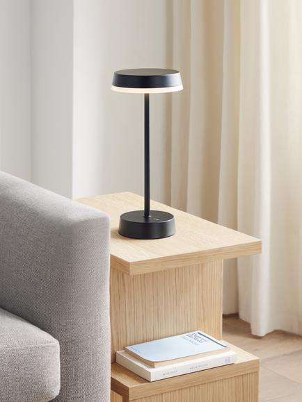 John Lewis Ernie Rechargeable Indoor/Outdoor LED Table Lamp, Black - view 2, Black
