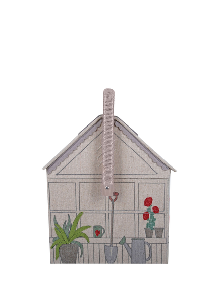 Milward Strawberry Greenhouse Sewing Box with Handle - view 2, Multi