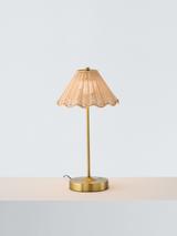 John Lewis Nellie Rechargeable Portable Rattan Indoor/Outdoor Table Lamp