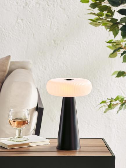 John Lewis Issie Rechargeable Indoor/Outdoor LED Table Lamp - view 2, Black