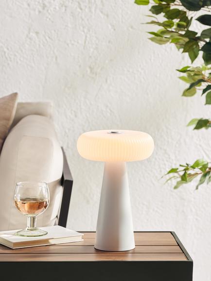 John Lewis Issie Rechargeable Indoor/Outdoor LED Table Lamp - view 2, White