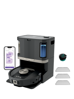 Shark RV2800ZEUK PowerDetect NeverTouch Pro 2-in-1 Self-Empty Robot Vacuum & Mop, Black, Black