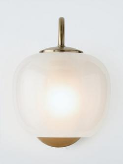 John Lewis Magnolia Wall Light, Antique Brass, Antique Brass