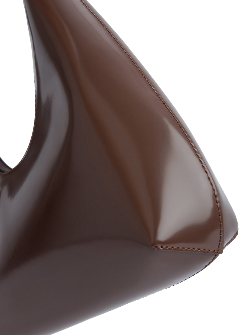 Product image 3 of 4, which shows BY FAR Amber Semi Patent Leather Shoulder Bag, Bear