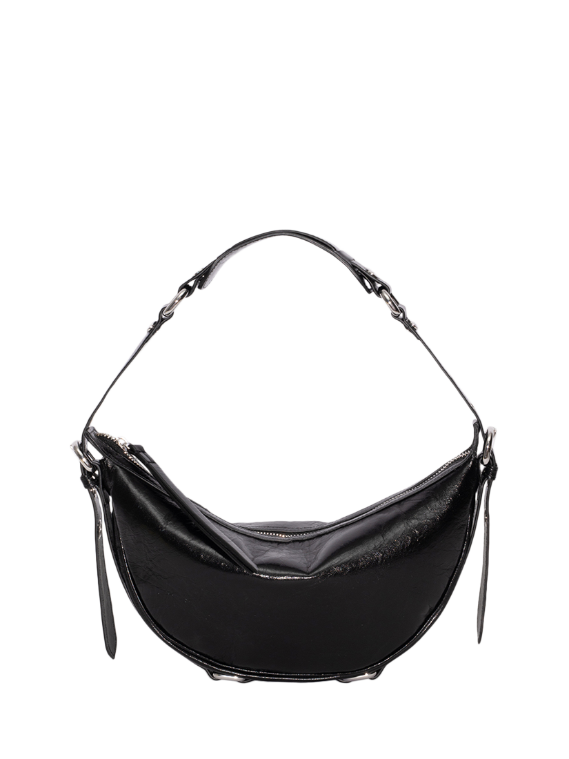 【送料&関税込】BY FAR Black Leather Small Gib Shoulder Bag BY FAR Gib Shoulder Bag - Black | Garmentory