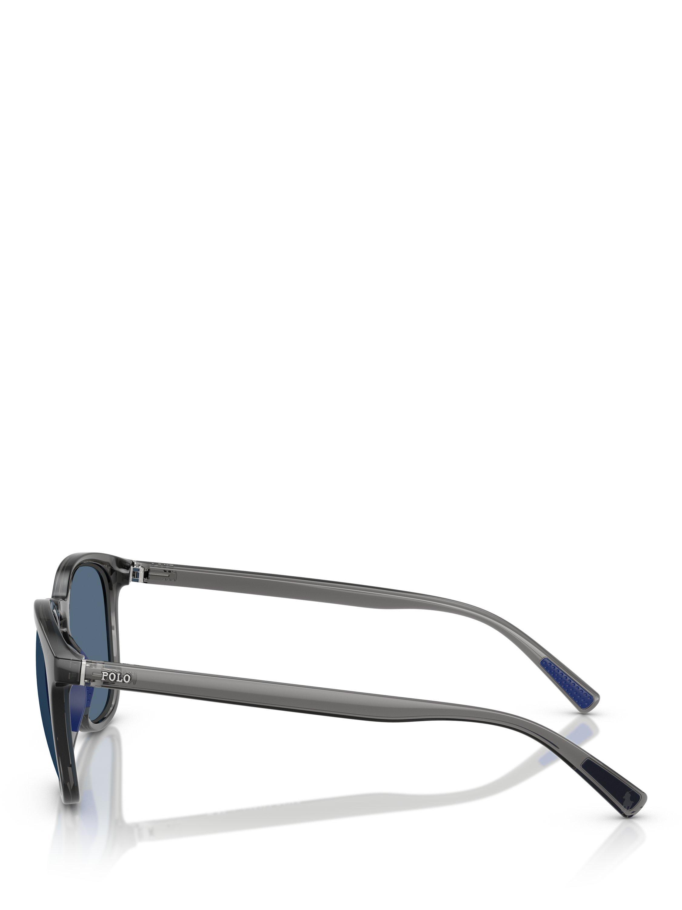 Product image 3 of 5, which shows Polo Ralph Lauren PH4222 Unisex Phantos Sunglasses, Grey