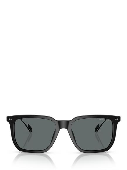 Polo Ralph Lauren PH4224U Men's Polarised Rectangular Sunglasses - view 2, Black