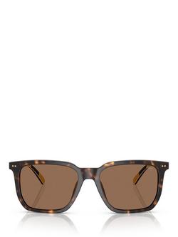Polo Ralph Lauren PH4224U Men's Rectangular Sunglasses, Dark Havana - view 2, Dark Havana
