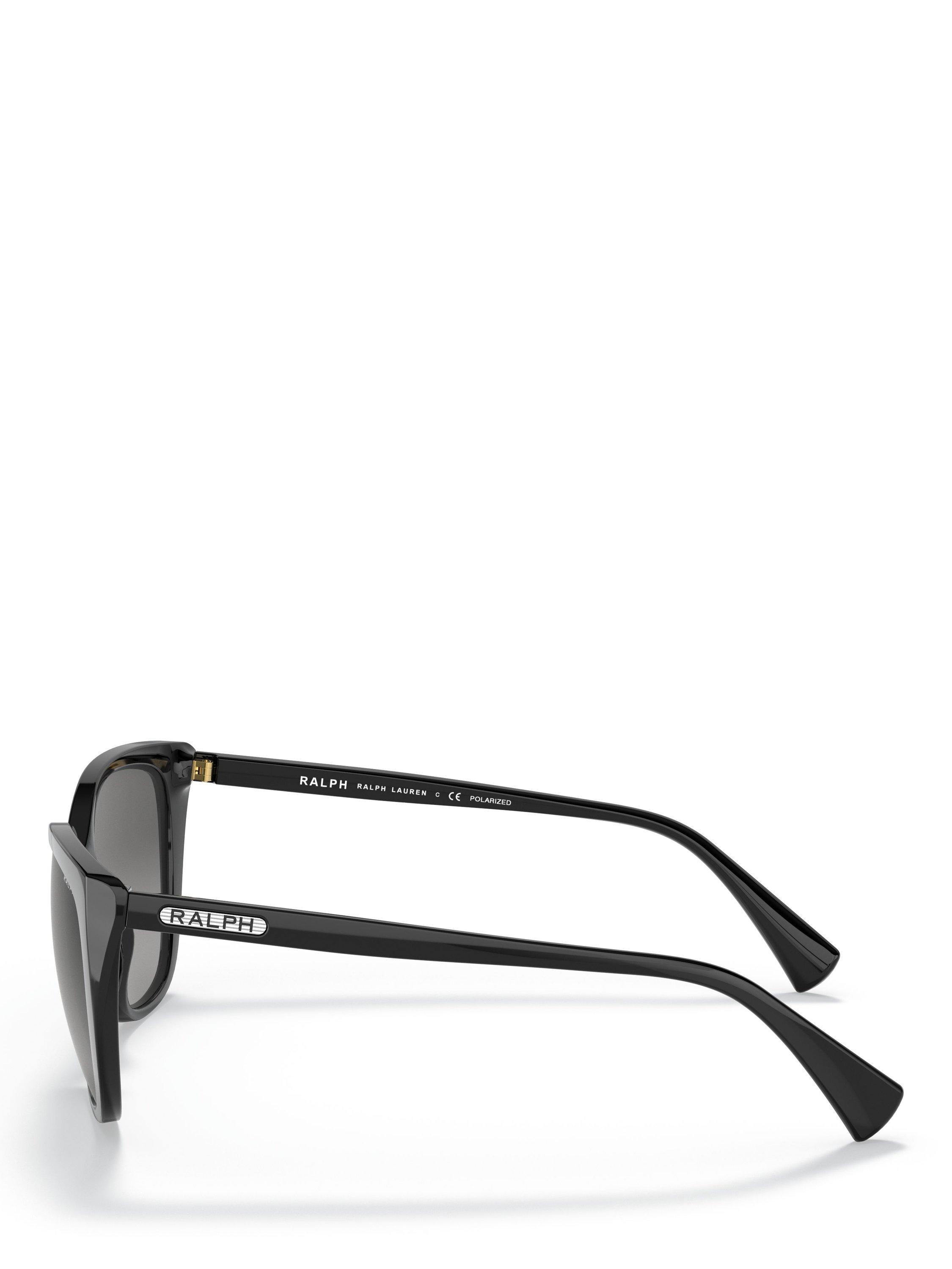 Product image 3 of 5, which shows Ralph Lauren 0RA5274 Cat's Eye Sunglasses, Shiny Black
