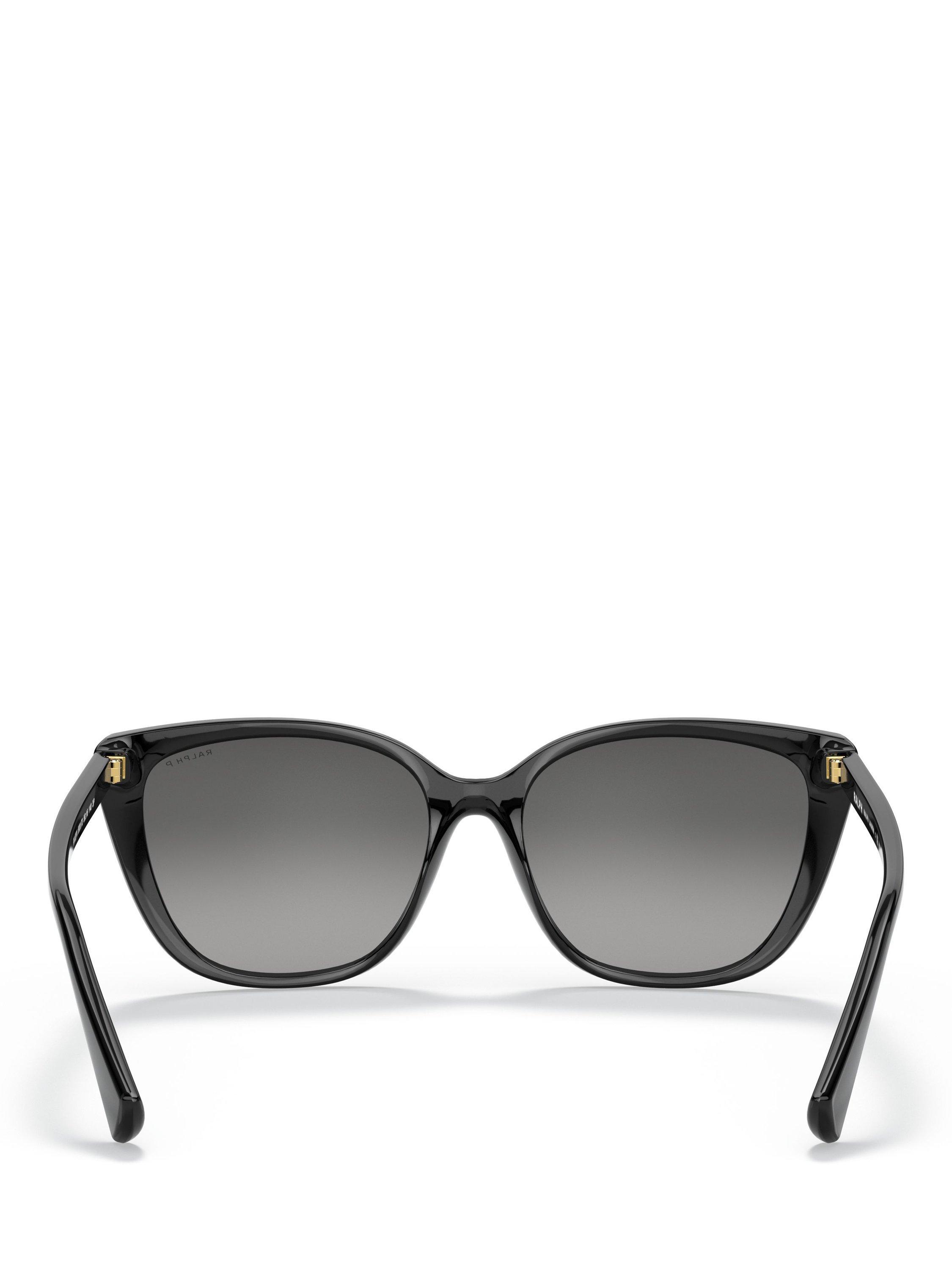 Product image 4 of 5, which shows Ralph Lauren 0RA5274 Cat's Eye Sunglasses, Shiny Black