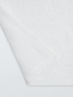 John Lewis Cotton Linen Blend Rectangular Tablecloth, 250 x 160cm, White - view 2, White