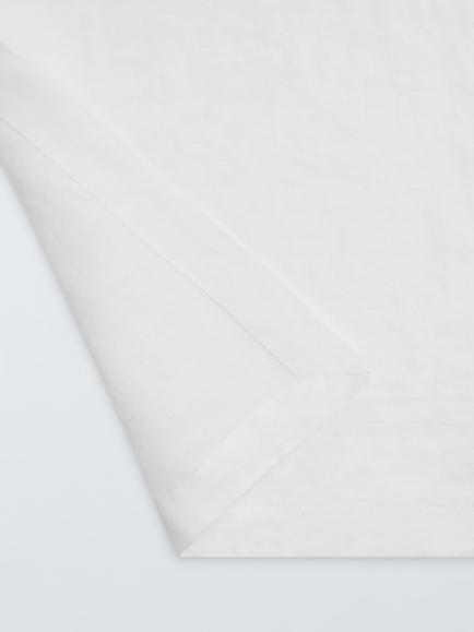 John Lewis Cotton Linen Blend Rectangular Tablecloth, 250 x 160cm, White - view 2, White