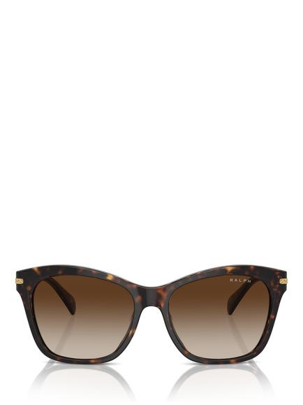 Ralph Lauren RA5310U Women's Cat Eye Sunglasses, Dark Havana/Brown - view 2, Dark Havana/Brown