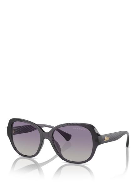 Ralph Lauren RA5316U Women's Polarised Oval Sunglasses, Shiny Transparent Violet/Purple Gradient, Shiny Transparent Violet/Purple Gradient