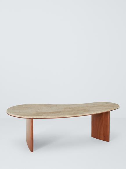 John Lewis Taj Travertine Coffee Table, Natural, Natural