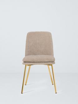 John Lewis Darcy Upholstered Dining Chair, Set of 2 - view 2, Fawn