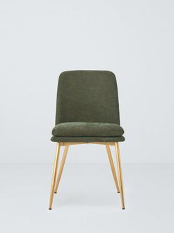 John Lewis Darcy Upholstered Dining Chair, Set of 2 - view 2, Moss