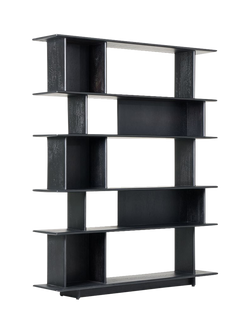 west elm Anton Open Bookcase, Black, Black