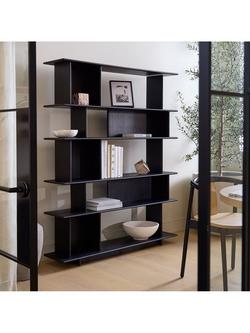 west elm Anton Open Bookcase, Black - view 2, Black