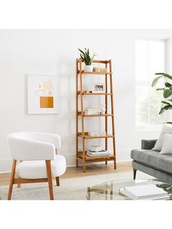 west elm Mid-Century Narrow Wood Bookcase, Acorn - view 2, Acorn