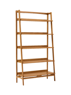 west elm Mid-Century Wide Wood Bookcase, Acorn, Acorn