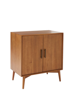 west elm Mid-Century Wood Bar Cabinet, Acorn, Acorn