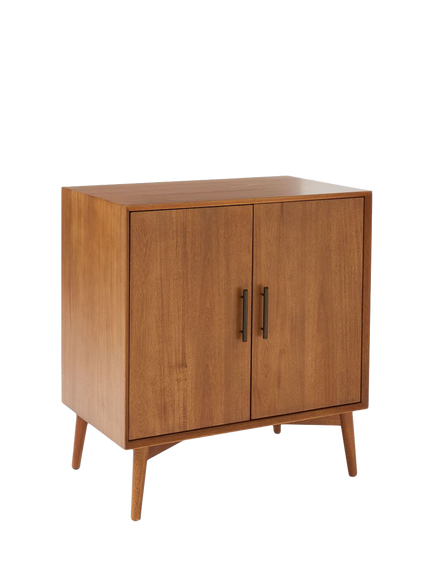 west elm Mid-Century Wood Bar Cabinet, Acorn, Acorn