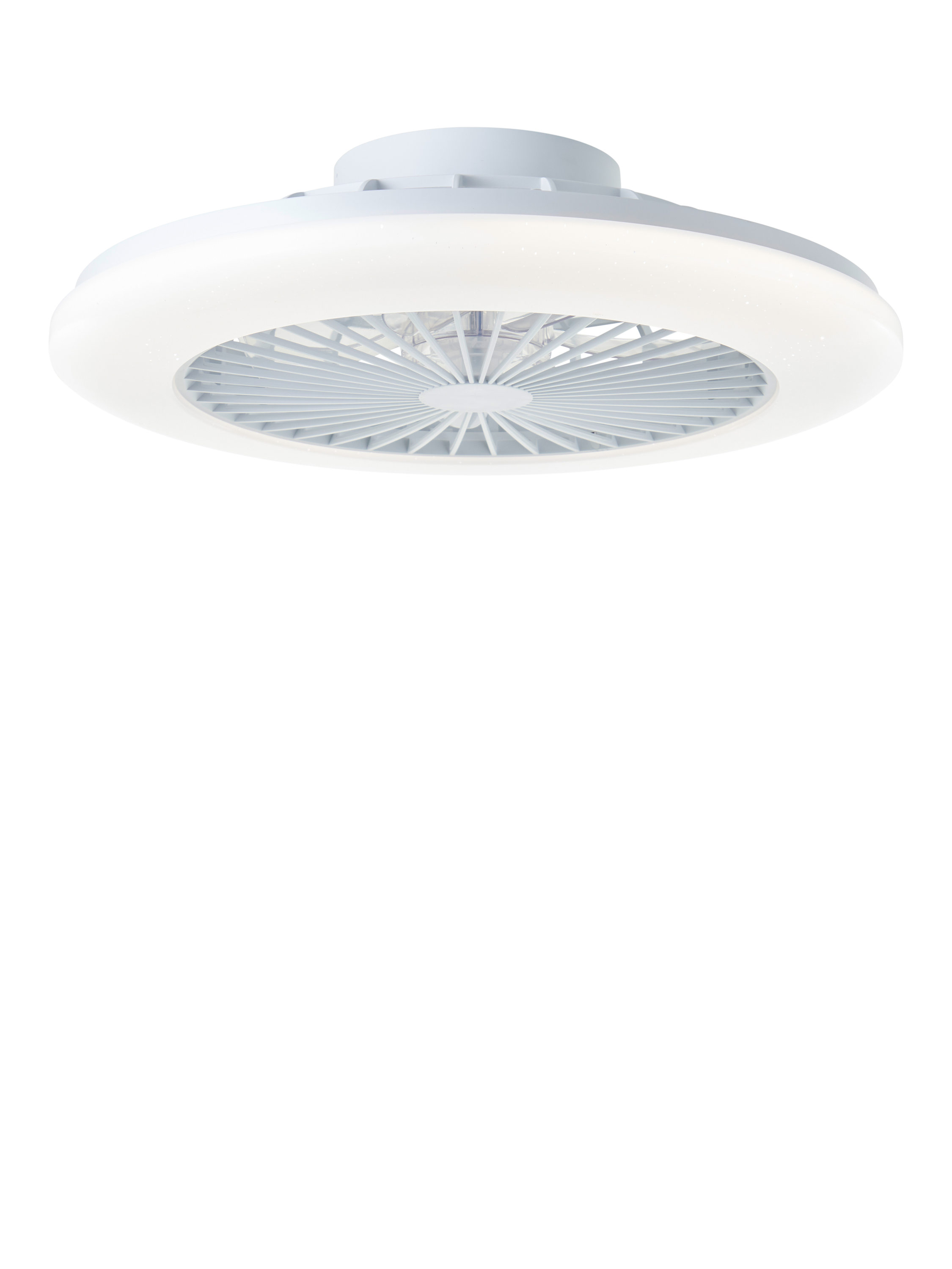 Brilliant Lighting Salerno Semi Flush LED Ceiling Fan Light
