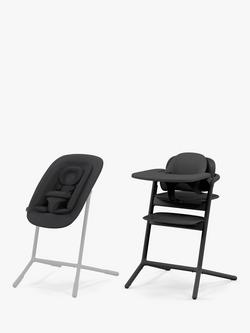 Cybex Lemo 4-in-1 Bouncer Highchair, Black