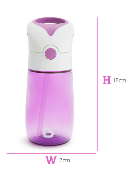 Munchkin Flip n Go Water Bottle - view 2, Purple