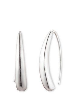 Lauren Ralph Lauren Sculpted Threader Earrings, Silver, Silver