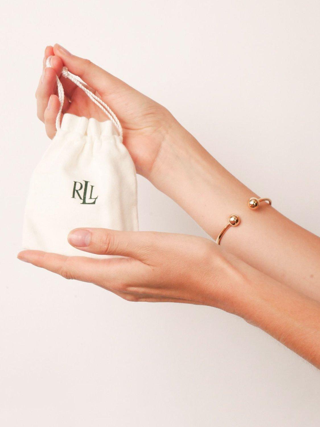Product image 3 of 3, which shows Lauren Ralph Lauren Sculpted Threader Earrings, Silver