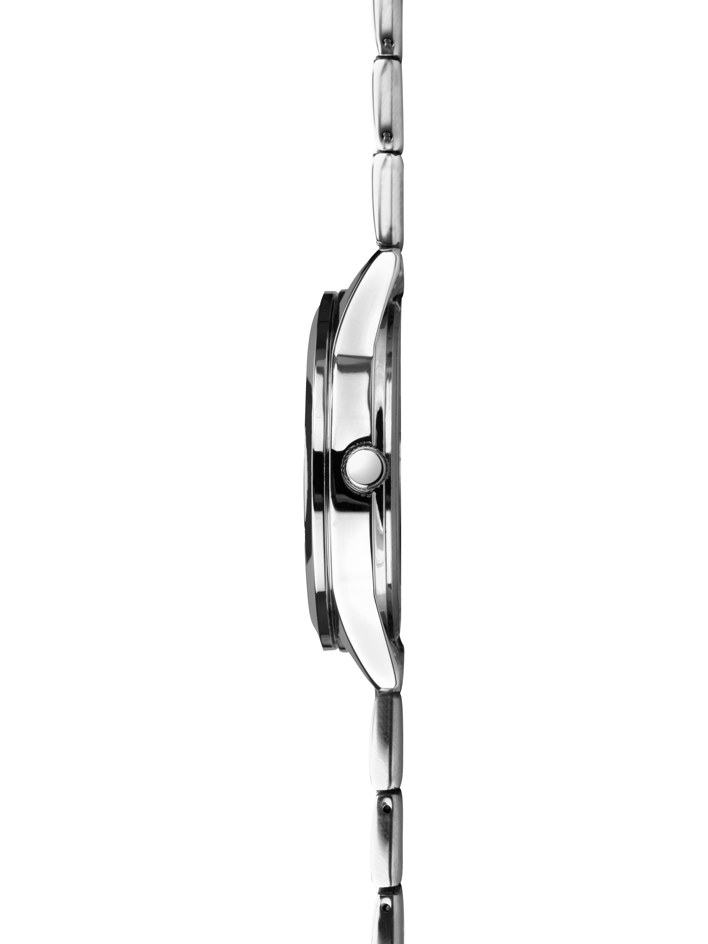 Product image 3 of 6, which shows Sekonda 1943 Men's Taylor Date Bracelet Strap Watch, Silver/Blue