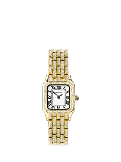 Sekonda Women's Monica Crystal Bracelet Strap Watch, Gold