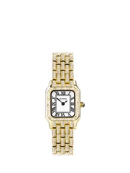 Sekonda Women's Monica Crystal Bracelet Strap Watch, Gold