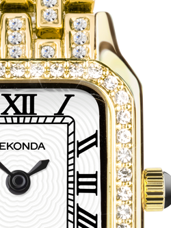 Sekonda Women's Monica Crystal Bracelet Strap Watch - view 2, Gold